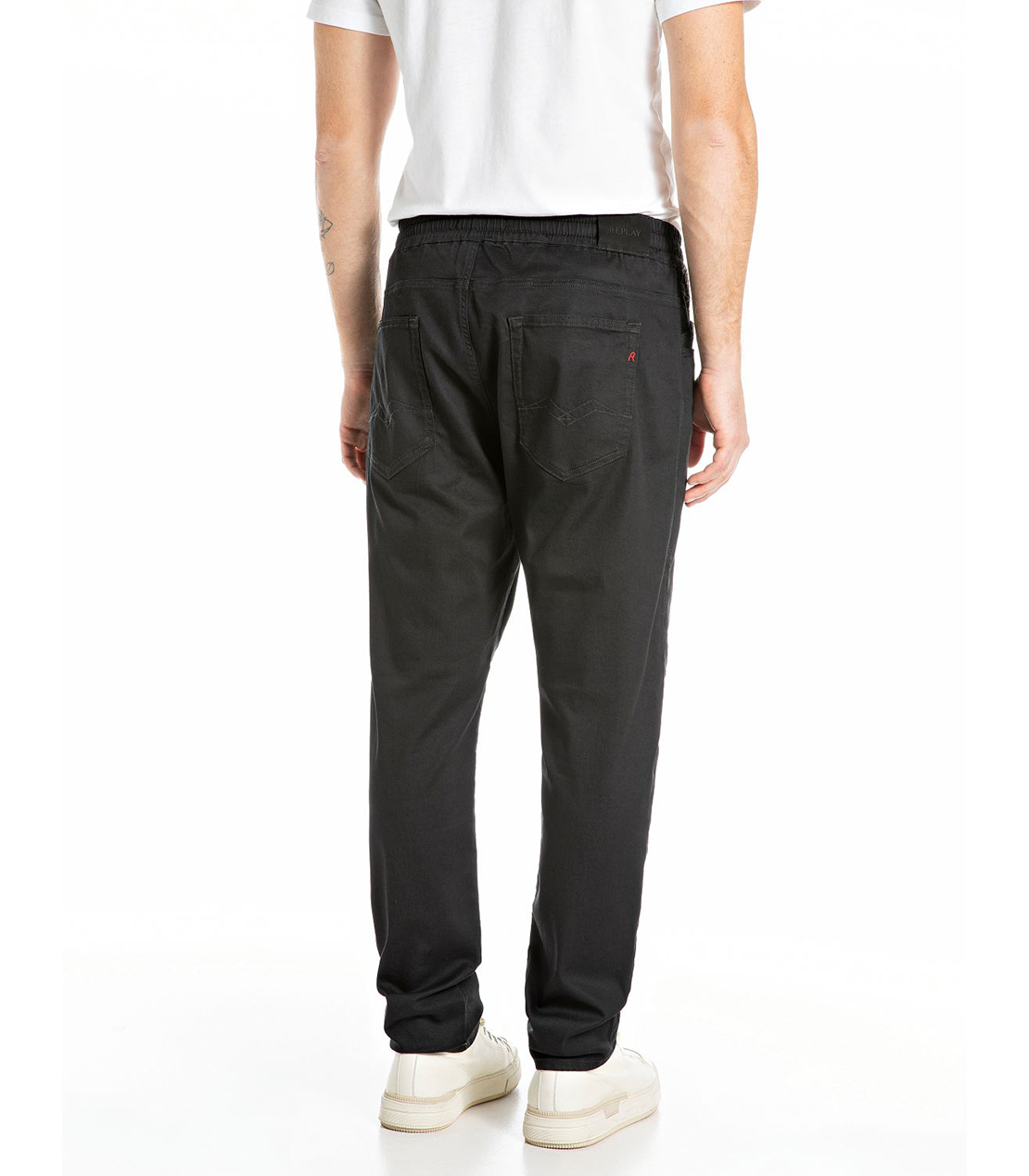 リラックステーパードLANNY Touch denim 詳細画像 ブラック 2